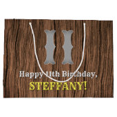 11e verjaardag: Western geïnspireerde kijk in het  Groot Cadeauzakje (Achterkant)