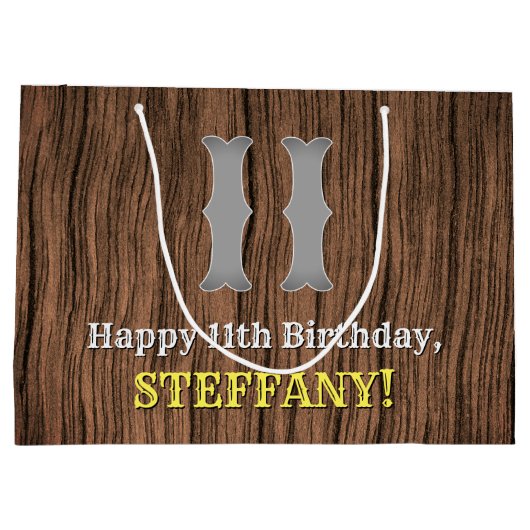 11e verjaardag: Western geïnspireerde kijk in het  Groot Cadeauzakje (Achterkant)