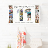 11e verjaardagsfeest Nummer 11 fotocollage Spandoek (Insitu)