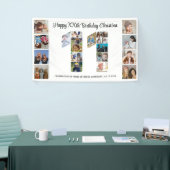 11e verjaardagsfeest Nummer 11 fotocollage Spandoek (Beurs)