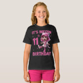 11e verjaardagsfeestje 11 jaar oud Geweldige bday T-shirt (Voorkant volledig)