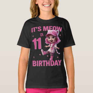 11e verjaardagsfeestje 11 jaar oud Geweldige bday  T-shirt