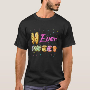 11e verjaardagsfeestje lief meisje donut 11 jaar o t-shirt