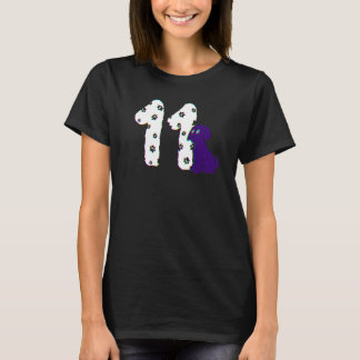 11e verjaardagstaart Labrador Puppy-hondeneigenaar T-shirt
