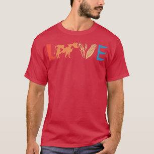 11kV Love Koe  Koe Lover Koe Farming Farmer T-shirt