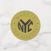 11of12 Gepersonaliseerde New York Token Stippen Confetti (Kleine voorkant)