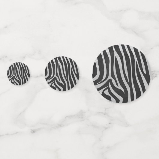 11of12 Gepersonaliseerde Zebra-Stippen Confetti (Voorkanten)
