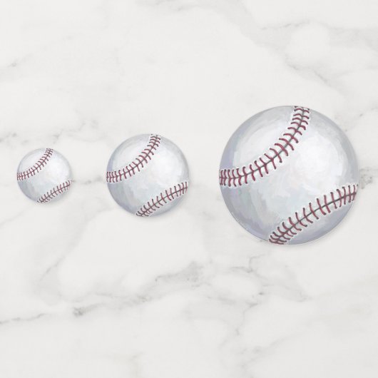 11of12 Persoonlijke Baseball-Stippen Confetti (Voorkanten)