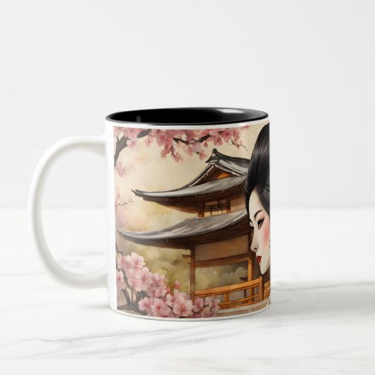 11oz Accent Coffee Mok, 11oz koffiekopje, japan co Tweekleurige Koffiemok (Links)