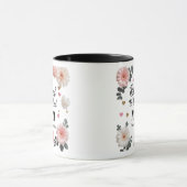 11oz Combo Coffee Cup met kroon en harten Mok (Midden)