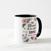 11oz Combo Coffee Cup met kroon en harten Mok (Voorkant rechts)