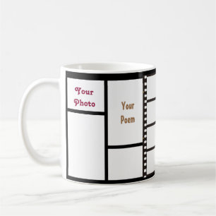 11oz het Net van de Douane 4 Uw Foto's & Berichten Koffiemok