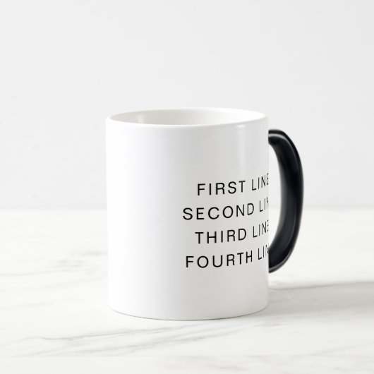 11oz kleur morphing Mok met uw gepersonaliseerde t (Voorkant rechts)