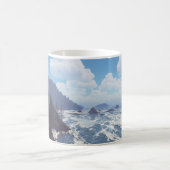 11oz mok met "rotsachtige kust" afbeelding (Center)