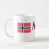 11oz Mok met vlag Noorwegen (Links)