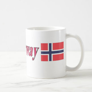 11oz Mok met vlag Noorwegen