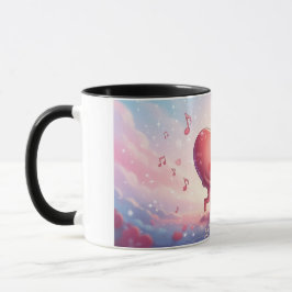 11oz mokkop kussende harten “Liefdesbriefjes” Mooi Mok
