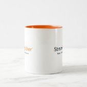 11oz Mug - Orange Interior Tweekleurige Koffiemok (Center)