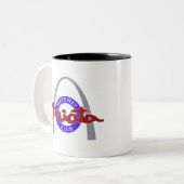 11oz of 15oz Two-Tone Dubbele Mok van de Logo (Voorkant links)