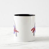 11oz of 15oz Two-Tone Dubbele Mok van de Logo (Center)
