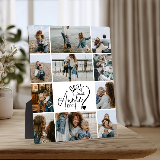 11Personalized Best Aunt Photo Collage Fotoplaat