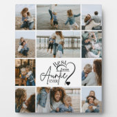 11Personalized Best Aunt Photo Collage Fotoplaat (Voorkant)