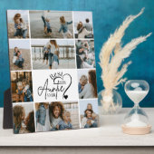 11Personalized Best Aunt Photo Collage Fotoplaat (Zijkant)