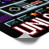 11th Birthday Boy Level 11 Ontgrendeld Grappige Vi Poster (Hoek)