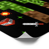 11th Birthday Gamer Pixel Creepin’ Into 11 Video G Poster (Hoek)