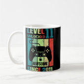 11th Birthday Gift Level 11 Unlocked Awesome 2011 Koffiemok (Links)