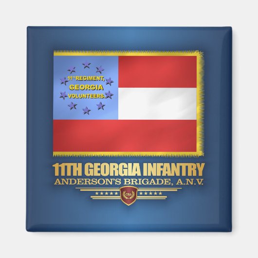 11th Georgia Infantry Magneet (Voorkant)