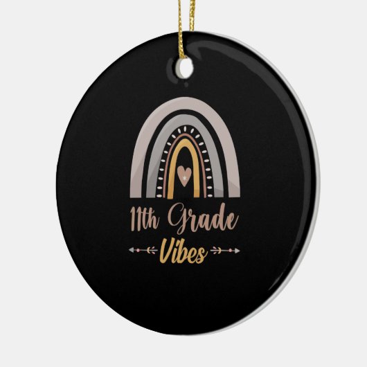 11th Grade Vibes Eleventh Grade Back to School Keramisch Ornament (Links)