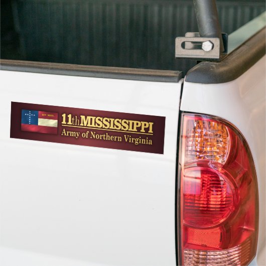11th Mississippi Infantry (BA2) Bumpersticker (Op Truck)