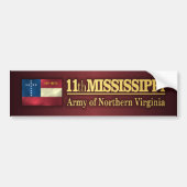 11th Mississippi Infantry (BA2) Bumpersticker (Voorkant)