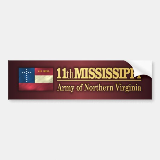 11th Mississippi Infantry (BA2) Bumpersticker (Voorkant)