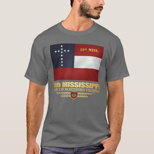 11th Mississippi Infantry T-shirt (Voorkant)