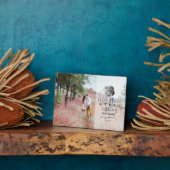 11th Wedding Jubileum Aangepast fotostaal Roos Fotoplaat (Zijkant)