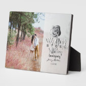 11th Wedding Jubileum Aangepast fotostaal Roos Fotoplaat (Zijkant)