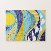 11x14 Abstract Sky Puzzle voor kleurenblinden Legpuzzel (Horizontaal)