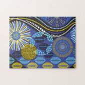 11x14 Abstracte tribale puzzel voor kleurenblinde  (Horizontaal)