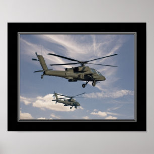 11x14 Afdrukken van militaire helikopters Poster