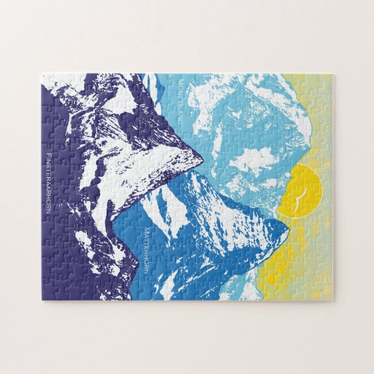 11x14 Alpiene pieken Puzzle Legpuzzel (Horizontaal)