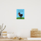 11x14 Bah Bah Black Sheep Rhyme Kinder Room Wall A Poster (Keuken)