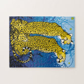 11x14 Cheetah Pair Puzzle for Colorblind People Legpuzzel (Horizontaal)
