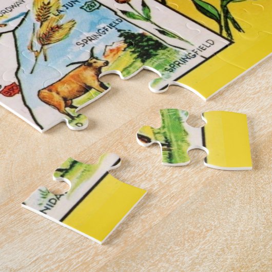  11x14 Colordao Kaart Jigsaw Puzzel (Zijkant)