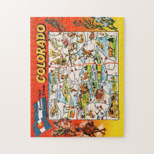  11x14 Colordao Kaart Jigsaw Puzzel (Verticaal)