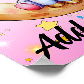 11x14 Eenhoorn Maan Kunstprint Poster (Hoek)