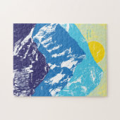 11x14 Himalaya Peaks Puzzle for Colorblind People Legpuzzel (Horizontaal)