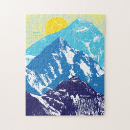 11x14 Himalaya Peaks Puzzle for Colorblind People Legpuzzel