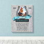 11x14 Horse Pet Memorial Wood Kijk Foto Canvas Afdruk (Insitu (Houten vloer))